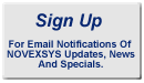Sign up for NOVEXSYS Updates